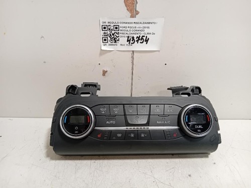 Modulo Comando Riscaldamento Clima JX7T18C612DD Ford Focus V 2018