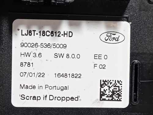 Modulo Comando Riscaldamento Clima LJ6T-18C612-HD Ford KUGA III 2020