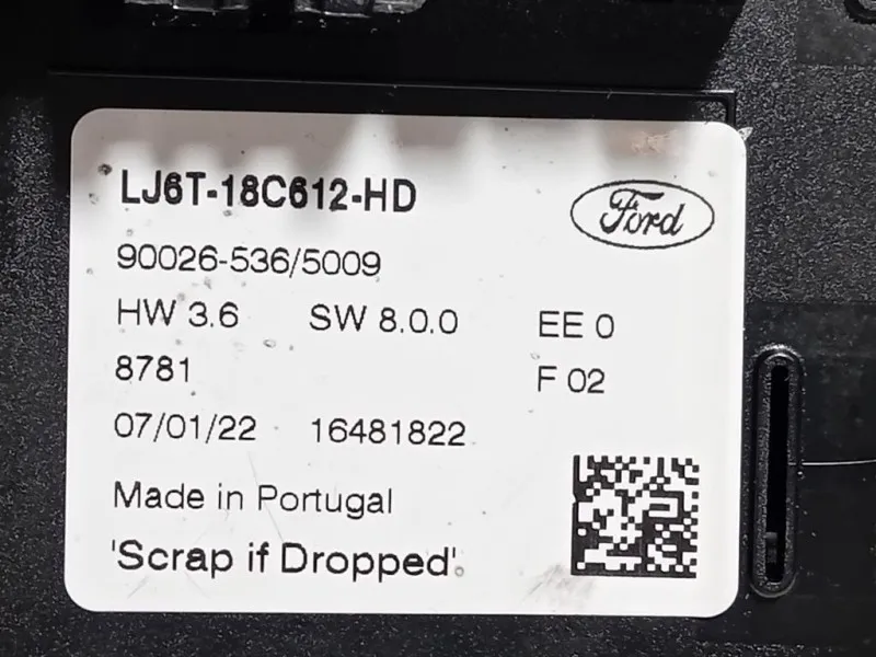Modulo Comando Riscaldamento Clima LJ6T-18C612-HD Ford KUGA III 2020