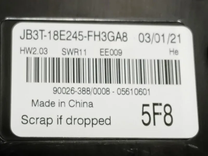 Modulo Comando Riscaldamento Clima JB3T-18E245-FH3GA8 Ford Ranger IV 2019