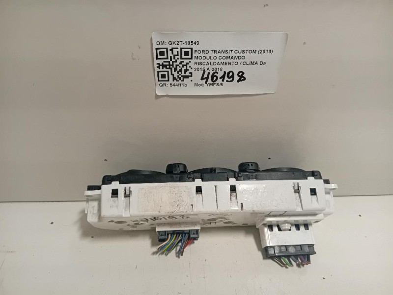Modulo Comando Riscaldamento Clima GK2T-18549 Ford Transit Custom I 2013