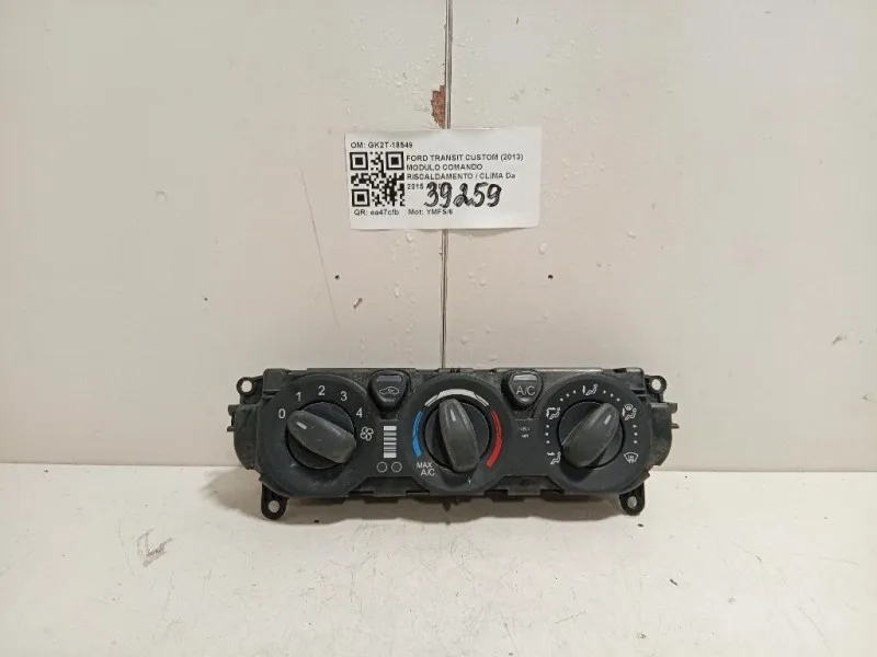 Modulo Comando Riscaldamento Clima GK2T-18549 Ford Transit Custom I 2013