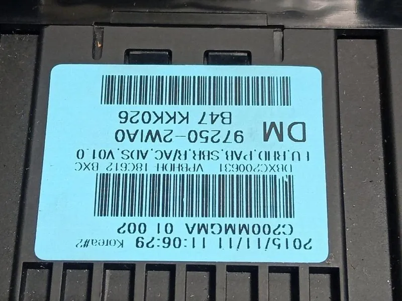Modulo Comando Riscaldamento Clima 97250-2WIA0 Hyundai Santa FÉ IV 2015