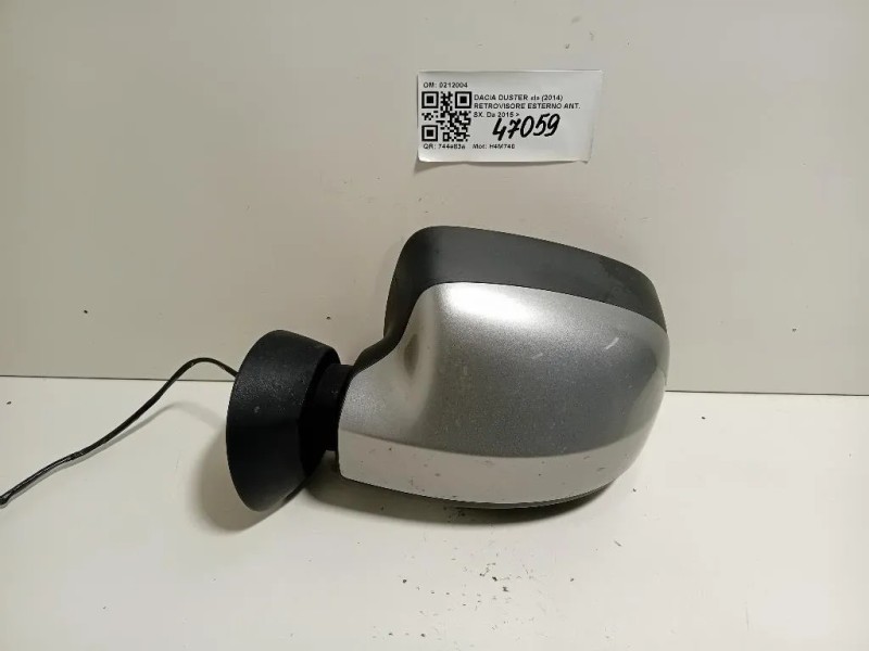 Retrovisore Esterno ANT SX 5 FILI SPECCHIO SPECCHIETTO VETRO Dacia Duster I 2014