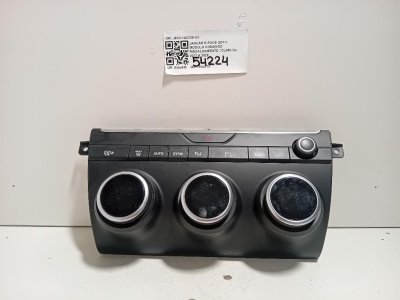 Modulo Comando Riscaldamento Clima J9C3-14C239-CC Jaguar E-pace 2017