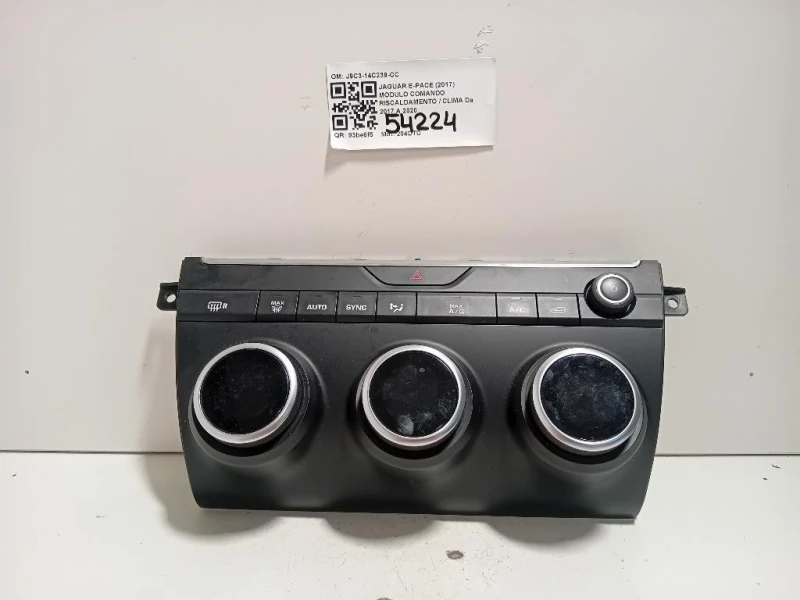 Modulo Comando Riscaldamento Clima J9C3-14C239-CC Jaguar E-pace 2017