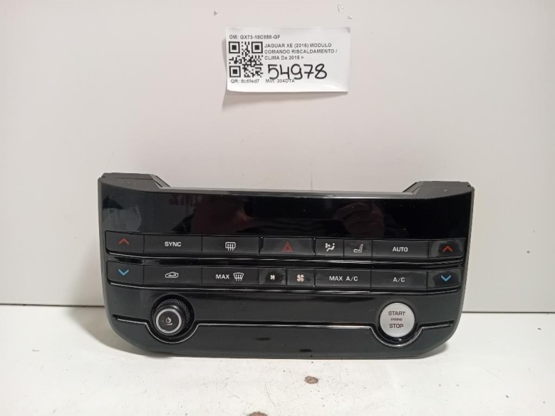 Modulo Comando Riscaldamento Clima GX73-18C858-GF Jaguar XE 2015