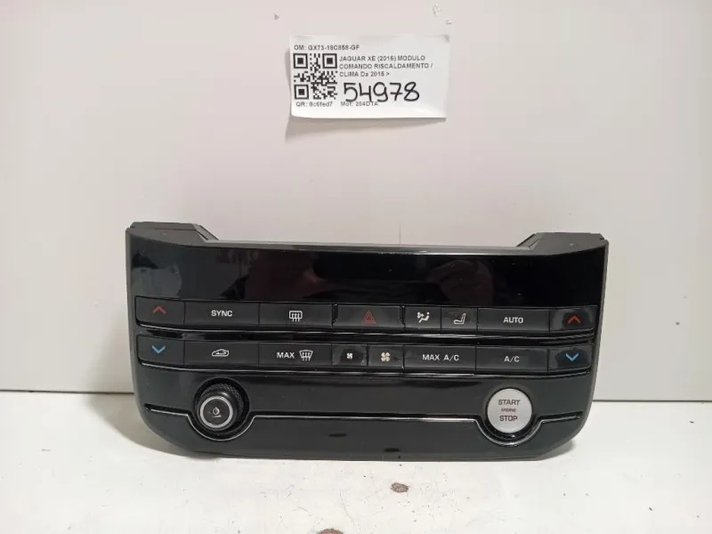 Modulo Comando Riscaldamento Clima GX73-18C858-GF Jaguar XE 2015
