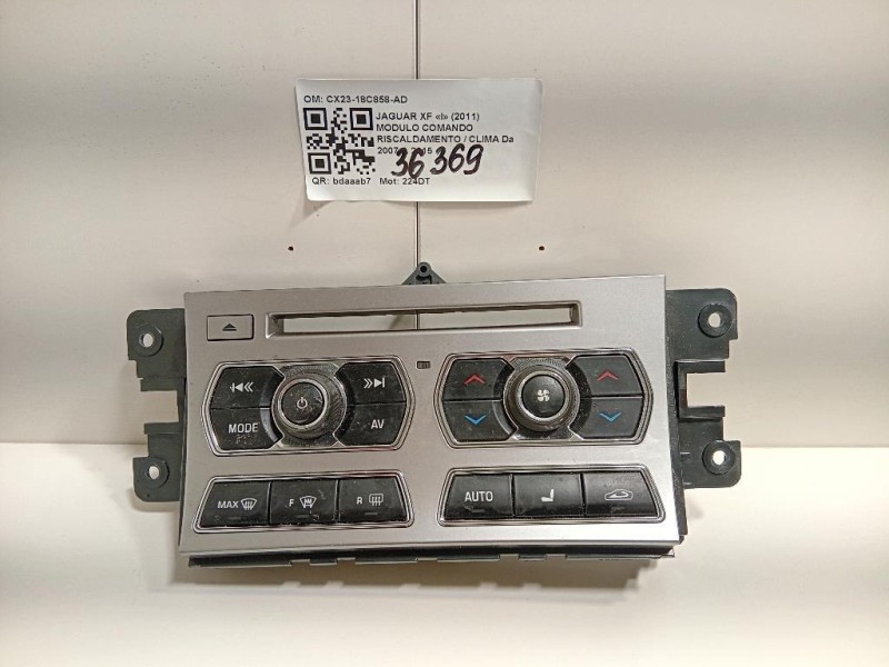 Modulo Comando Riscaldamento Clima CX23-18C858-AD Jaguar XF I 2011