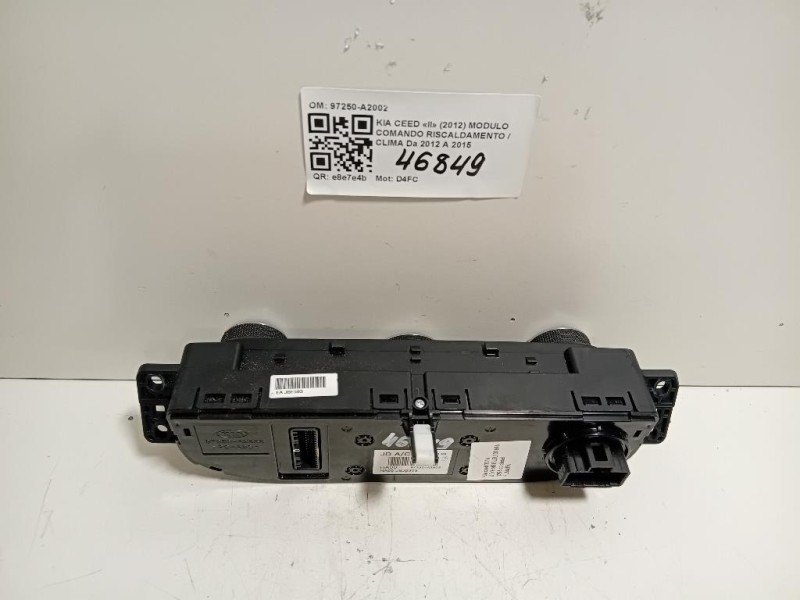 Modulo Comando Riscaldamento Clima 97250-A2002 Kia CEED II 2012
