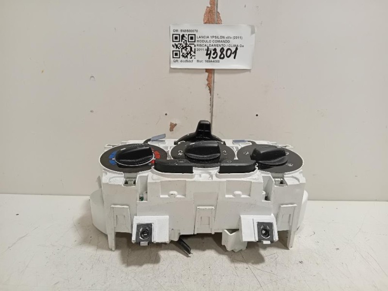 Modulo Comando Riscaldamento Clima 5N8500070 Lancia Ypsilon III 2011