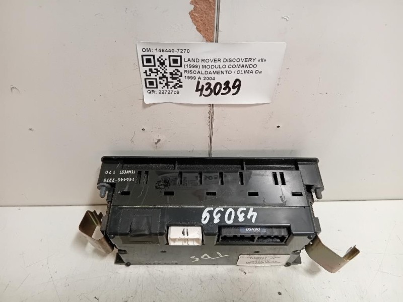 Modulo Comando Riscaldamento Clima 146440-7270 Land Rover Discovery II 1999