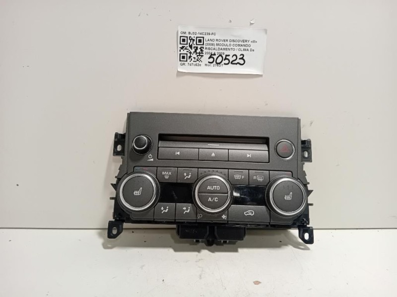 Modulo Comando Riscaldamento Clima BJ32-14C239-FC Land Rover Discovery III 2005