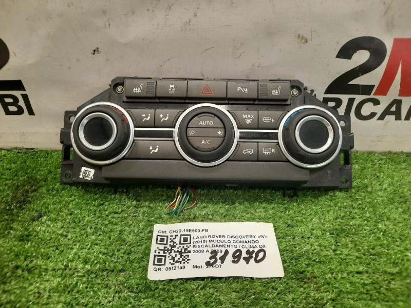 Modulo Comando Riscaldamento Clima CH22-19E900-FB Land Rover Discovery IV 2010