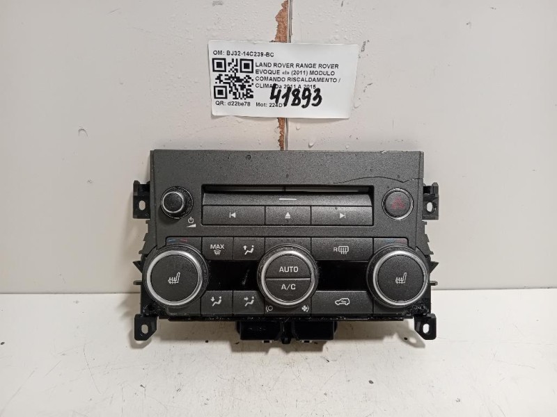 Modulo Comando Riscaldamento Clima BJ32-14C239-BC Land Rover Range Rover Evoque I 2011