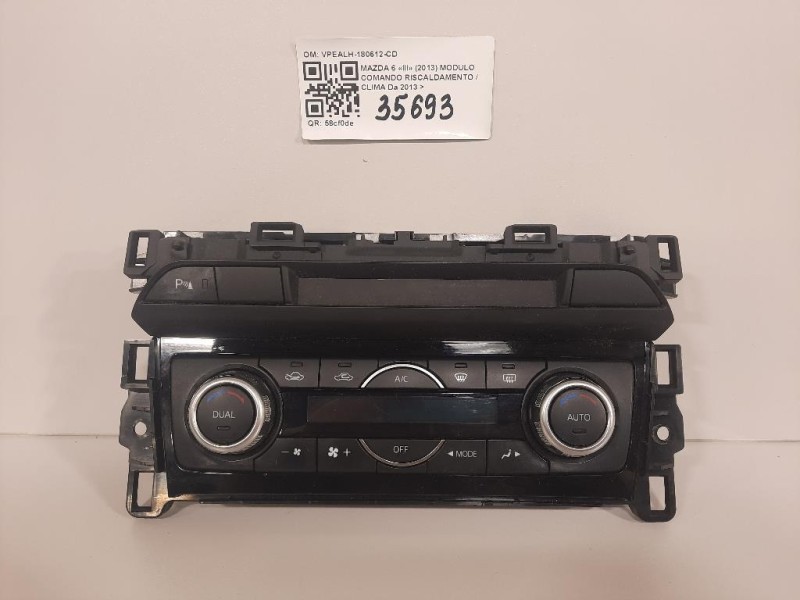 Modulo Comando Riscaldamento Clima VPEALH-180612-CD Mazda 6 III 2013