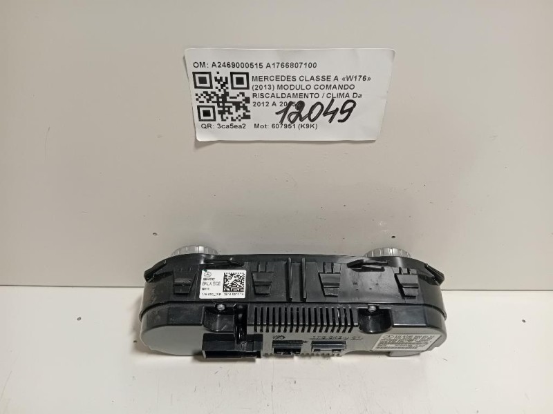 Modulo Comando Riscaldamento Clima A2469000515 A1766807100 Mercedes Classe A W176 2013