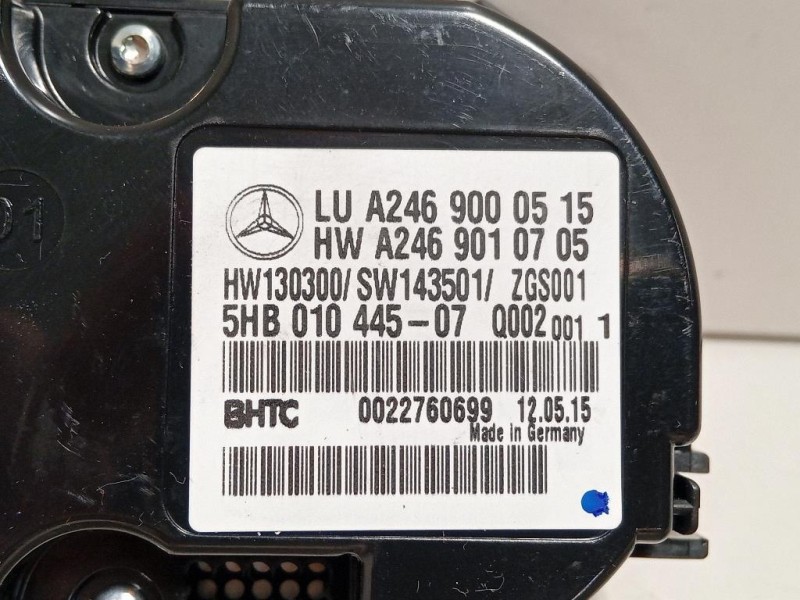 Modulo Comando Riscaldamento Clima A2469000515 Mercedes Classe A W176 2015