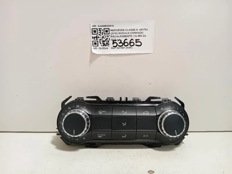 Modulo Comando Riscaldamento Clima A2469000515 Mercedes Classe A W176 2015