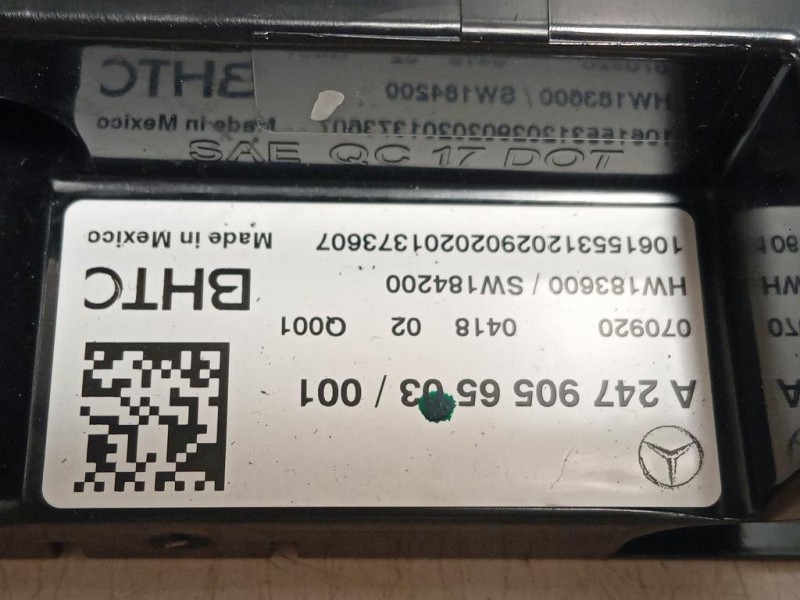 Modulo Comando Riscaldamento Clima A2479056503 Mercedes Classe A W177 2018