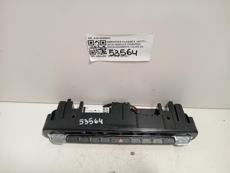 Modulo Comando Riscaldamento Clima A2479056503 Mercedes Classe A W177 2018