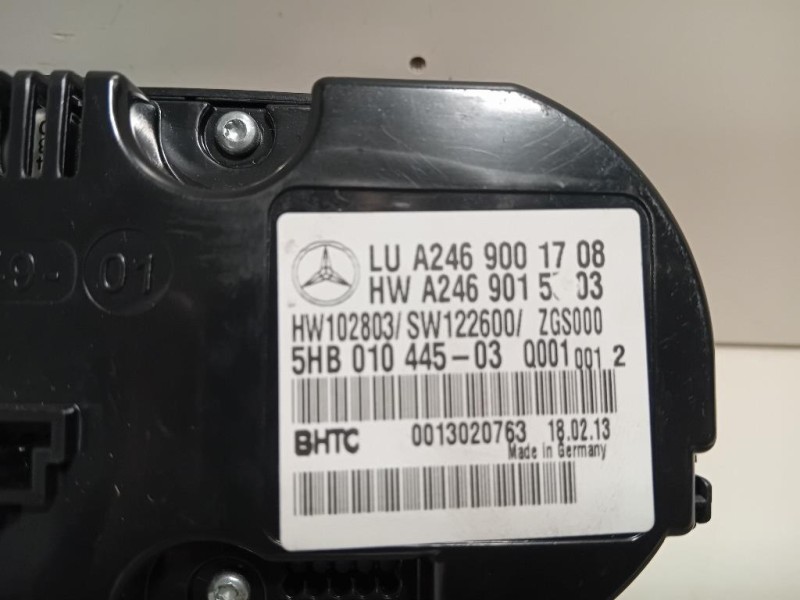 Modulo Comando Riscaldamento Clima A2469001708 Mercedes Classe B W246 2012