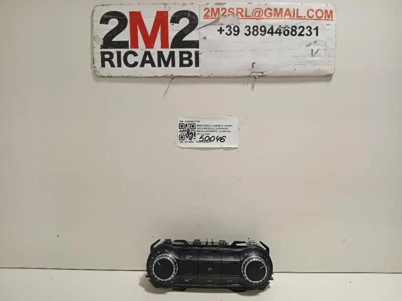 Modulo Comando Riscaldamento Clima A2469001708 Mercedes Classe B W246 2012
