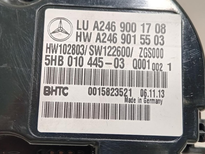 Modulo Comando Riscaldamento Clima A2469001708 Mercedes Classe B W246 2012