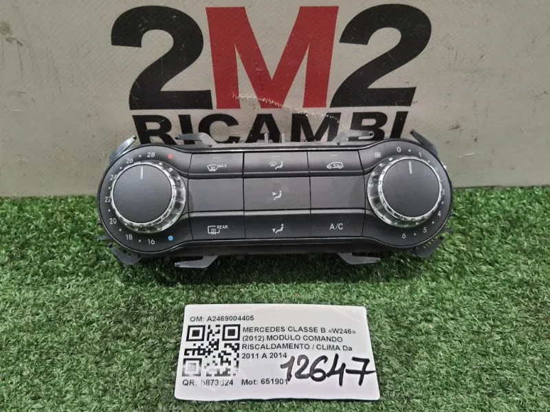 Modulo Comando Riscaldamento Clima A2469004405 Mercedes Classe B W246 2012