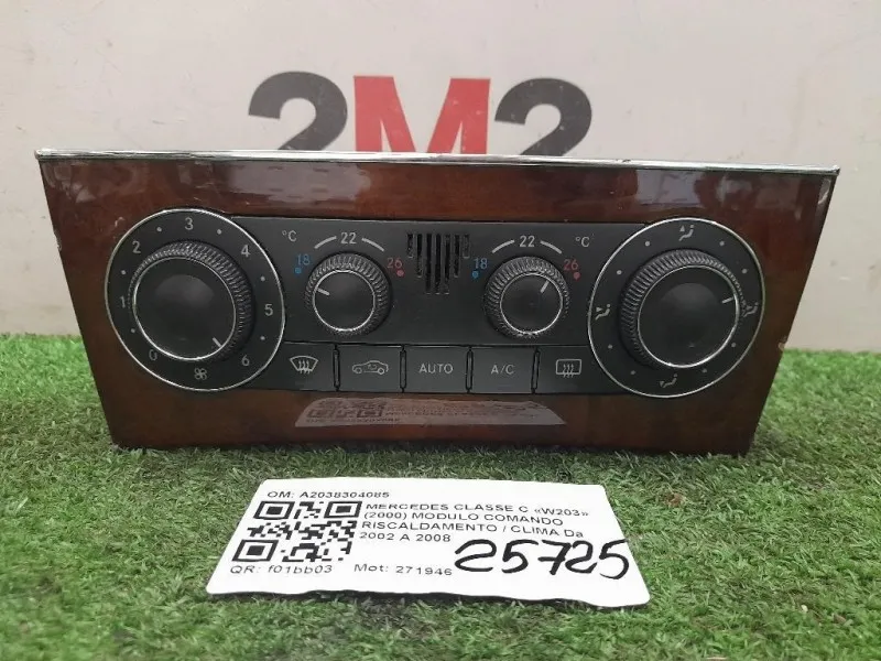 Modulo Comando Riscaldamento Clima A2038304085 Mercedes Classe C W203 2000