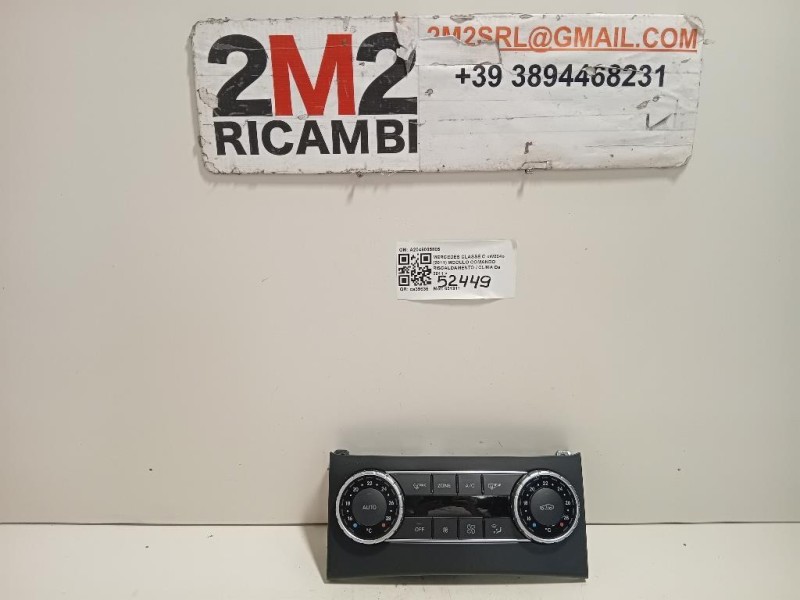 Modulo Comando Riscaldamento Clima A2049005805 Mercedes Classe C W204 2011