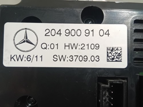 Modulo Comando Riscaldamento Clima A2049009104 Mercedes Classe C W204 2011