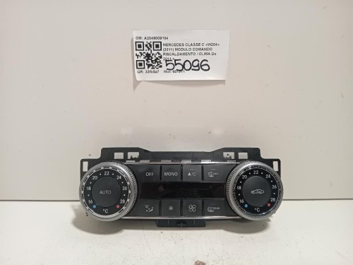 Modulo Comando Riscaldamento Clima A2049009104 Mercedes Classe C W204 2011