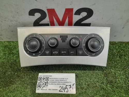 Modulo Comando Riscaldamento Clima A2038304085 Mercedes Classe CLK C209 2003
