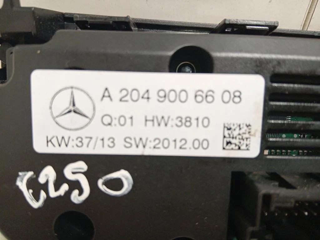 Modulo Comando Riscaldamento Clima A2049006608 Mercedes Classe E C207 Coupé 2010