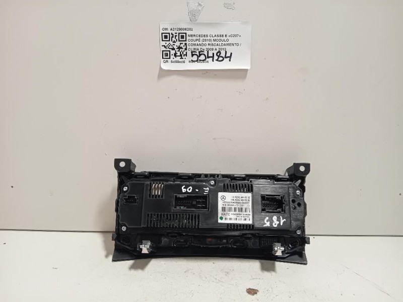 Modulo Comando Riscaldamento Clima A2129006202 Mercedes Classe E C207 Coupé 2010