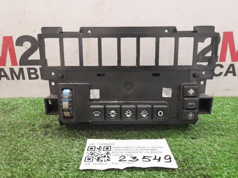 Modulo Comando Riscaldamento Clima 1248302285 Mercedes Classe E W124 1985
