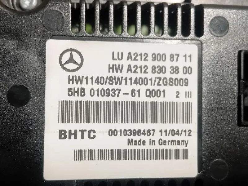 Modulo Comando Riscaldamento Clima A2129008711 Mercedes Classe E W212 2009