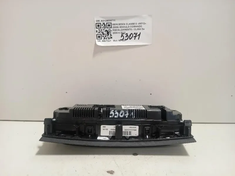 Modulo Comando Riscaldamento Clima A2129008711 Mercedes Classe E W212 2009