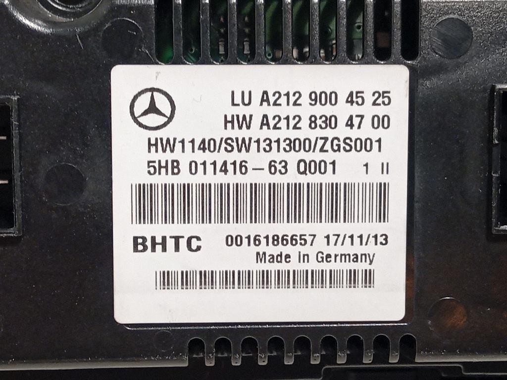 Modulo Comando Riscaldamento Clima A2129004525 Mercedes Classe E W212 2009