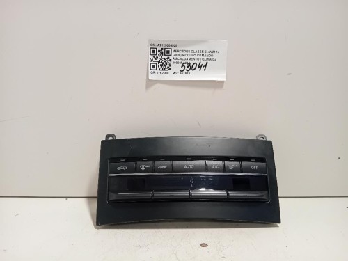 Modulo Comando Riscaldamento Clima A2129004525 Mercedes Classe E W212 2009