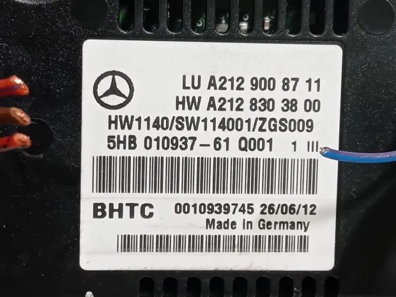 Modulo Comando Riscaldamento Clima A2129008711 Mercedes Classe E W212 2013