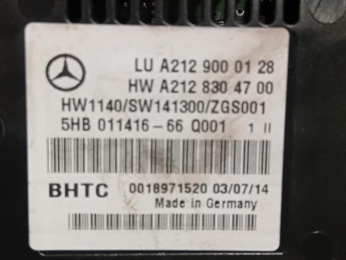 Modulo Comando Riscaldamento Clima A2129000128 Mercedes Classe E W212 2013