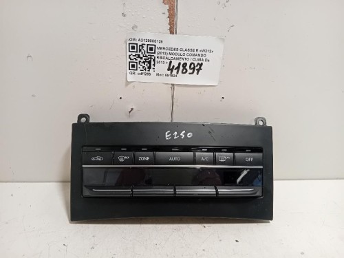 Modulo Comando Riscaldamento Clima A2129000128 Mercedes Classe E W212 2013