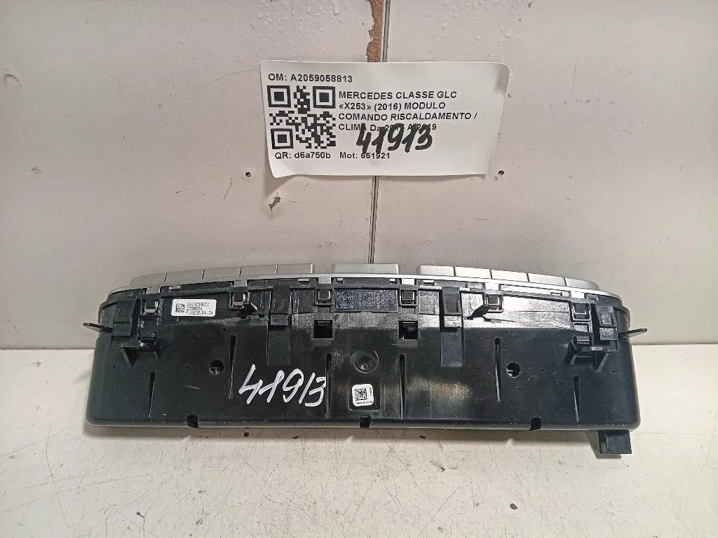 Modulo Comando Riscaldamento Clima A2059058813 Mercedes Classe GLC X253 2016