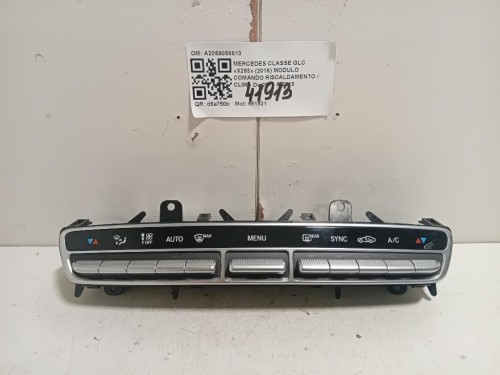 Modulo Comando Riscaldamento Clima A2059058813 Mercedes Classe GLC X253 2016