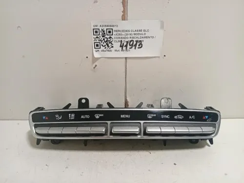 Modulo Comando Riscaldamento Clima A2059058813 Mercedes Classe GLC X253 2016