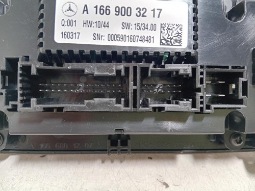 Modulo Comando Riscaldamento Clima A1669003217 Mercedes Classe GLE W166 2015