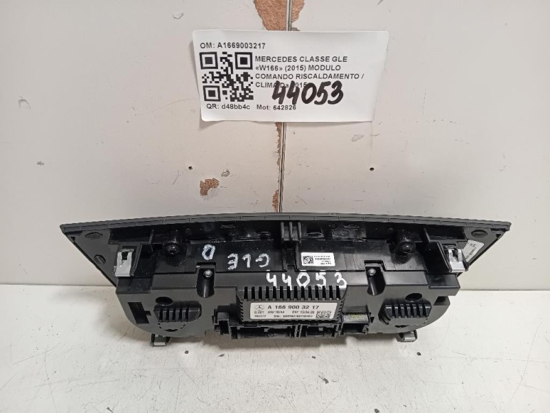 Modulo Comando Riscaldamento Clima A1669003217 Mercedes Classe GLE W166 2015
