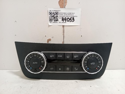 Modulo Comando Riscaldamento Clima A1669003217 Mercedes Classe GLE W166 2015